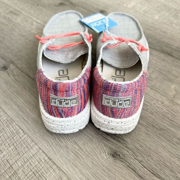 Hey Dude Dudes Shoes - Wendy Funk Youth - Grey/Pink - size Youth 3 Y3 - NEW! - Picture 6 of 9